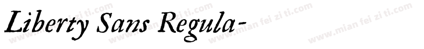 Liberty Sans Regula字体转换